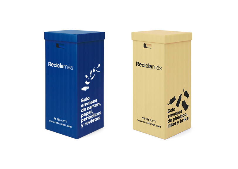 Ecopapeleras Premium de 90 litros Reciclamás
